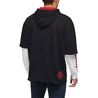 Ensemble 2 en 1 T-shirt et sweat à capuche Tommy Jeans Toronto Raptors Matthew pour homme, noir/blanc