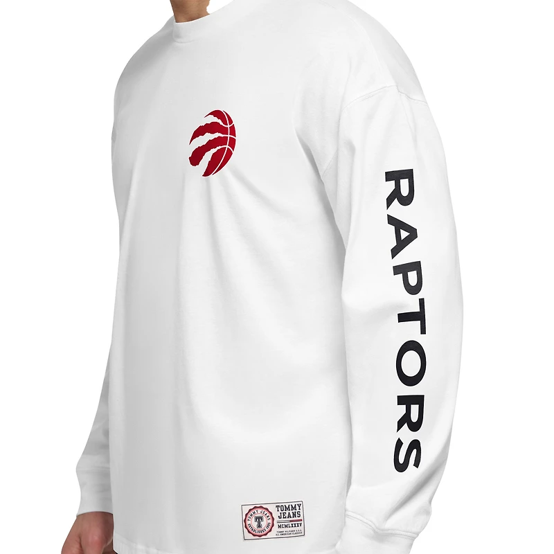 Men's Tommy Jeans Black/White Toronto Raptors Matthew 2-In-1 T-Shirt & Hoodie Combo Set