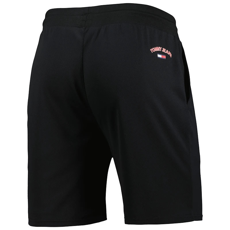 Men's Tommy Jeans Black Toronto Raptors Mike Mesh Basketball Shorts