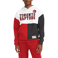Men's Tommy Jeans White/Red Toronto Raptors Andrew Split Pullover Hoodie