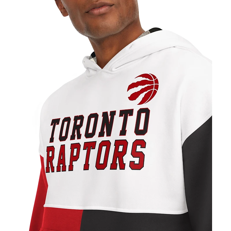Tommy Jeans pour homme Raptors de Toronto - Chandail à capuchon Andrew Split blocs couleurs Blanc