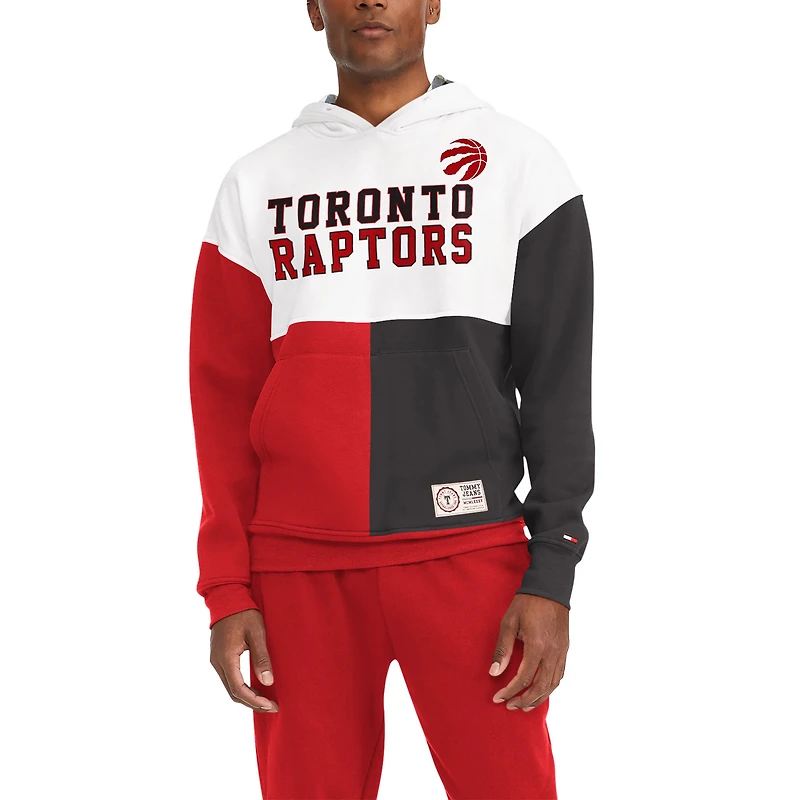 Tommy Jeans pour homme Raptors de Toronto - Chandail à capuchon Andrew Split blocs couleurs Blanc