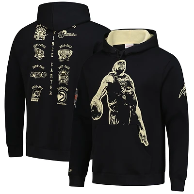 Men's Vince Carter Black Toronto Raptors NBA Hall of Fame 2024 Fleece Pullover Hoodie