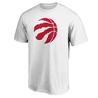 T-shirt blanc pour homme avec logo principal des Raptors de Toronto