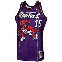 Maillot authentique rétro Mitchell & Ness Vince Carter des Raptors de Toronto 1998/99 - Violet