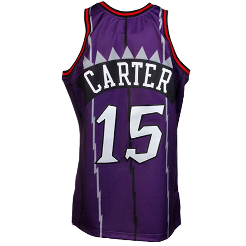 Maillot authentique rétro Mitchell & Ness Vince Carter des Raptors de Toronto 1998/99 - Violet