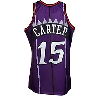 Maillot authentique rétro Mitchell & Ness Vince Carter des Raptors de Toronto 1998/99 - Violet