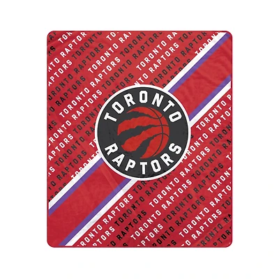 Pegasus Toronto Raptors 60" x 70" Diagonal Lined Wordmark Ultra Soft Blanket