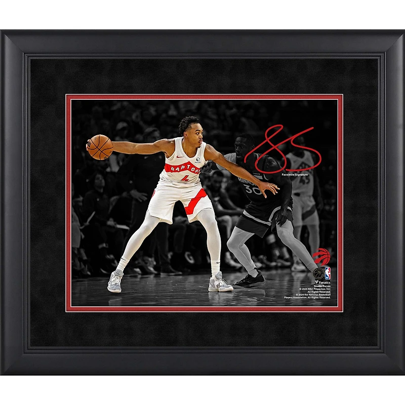 Scottie Barnes Toronto Raptors Fac-similé Signature Encadré 11" x 14 " Photographie Spotlight