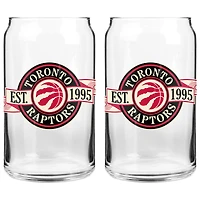 Le Sports Vault Toronto Raptors 16 oz. Ensemble de deux verres à canettes