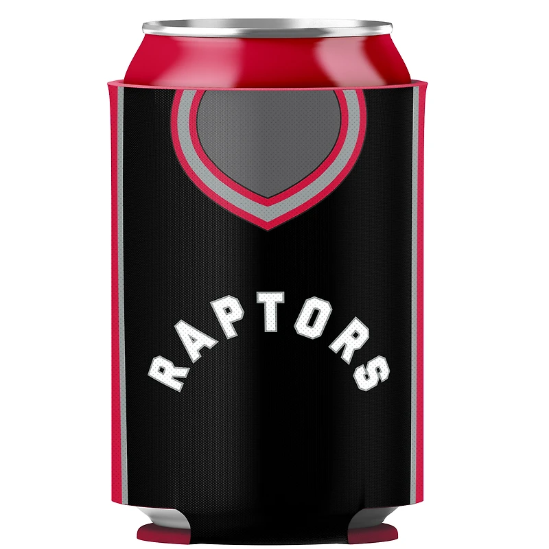 The Sports Vault Toronto Raptors - Ensemble refroidisseur de canettes en jersey réversible en néoprène 2 pièces