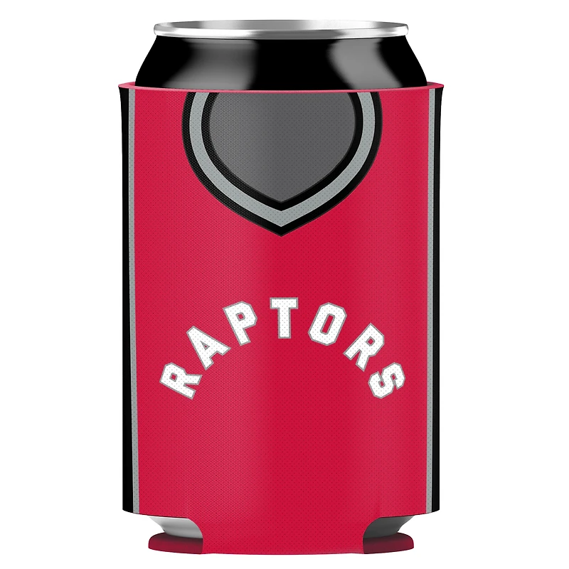 The Sports Vault Toronto Raptors - Ensemble refroidisseur de canettes en jersey réversible en néoprène 2 pièces