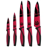 The Sports Vault Toronto Raptors - 5-Piece Kitchen Knives Set