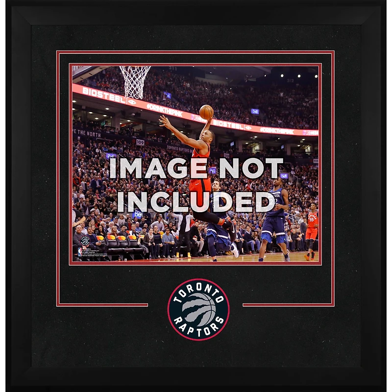 Cadre d'installation horizontal de luxe 16" x 20" des Toronto Raptors avec logo de l'équipe