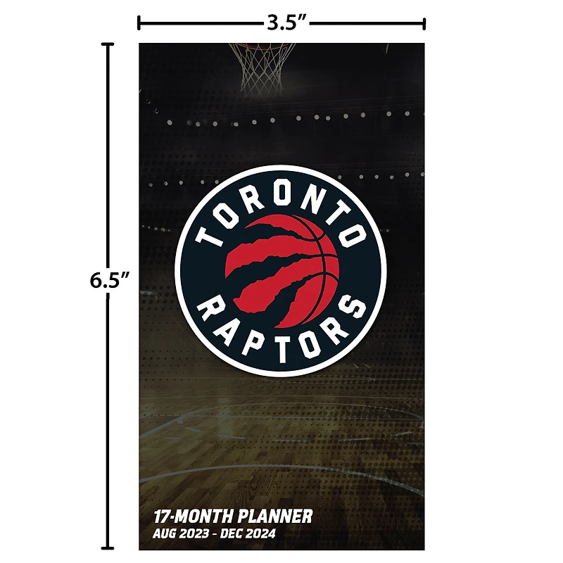 Agenda de poche 17 mois des Raptors de Toronto 2023-24