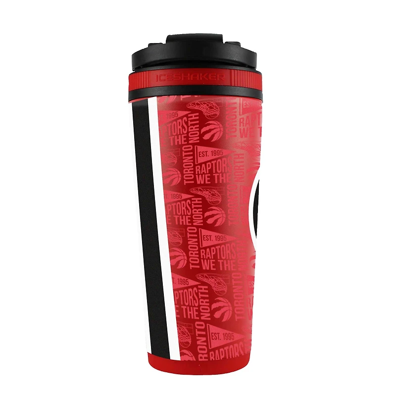 Bouteille shaker en acier inoxydable 4D de 26 oz des Raptors de Toronto