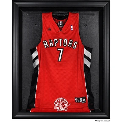 Vitrine de présentation de maillots avec logo des Toronto Raptors 1995-2015 en bois dur avec cadre noir