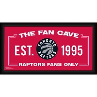 Collage encadré des Raptors de Toronto (25 x 50 cm) pour la salle des fans
