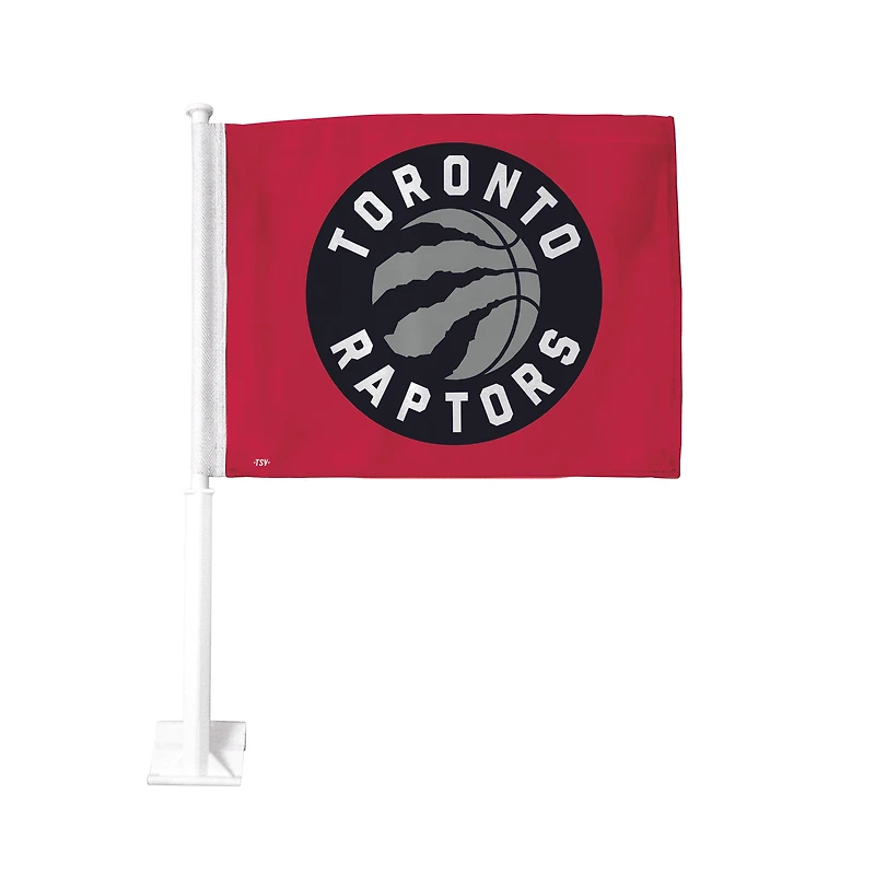 Toronto Raptors - Drapeau de voiture double face haut de gamme - Rouge