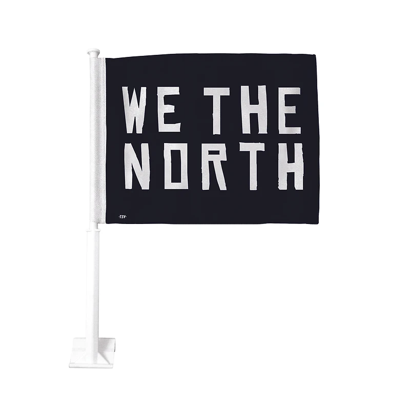 Toronto Raptors - Premium Double-Sided ''We the North'' Car Flag Black