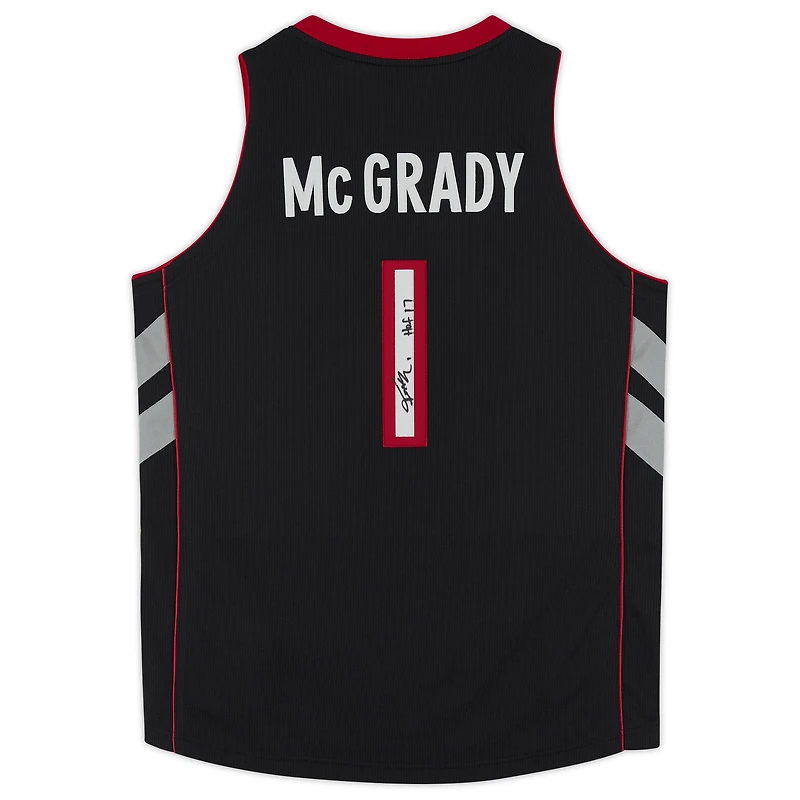 Maillot authentique Mitchell & Ness Hardwood Classics 1999-00 autographié par Tracy McGrady des Toronto Raptors violet avec inscription « HOF 17 »