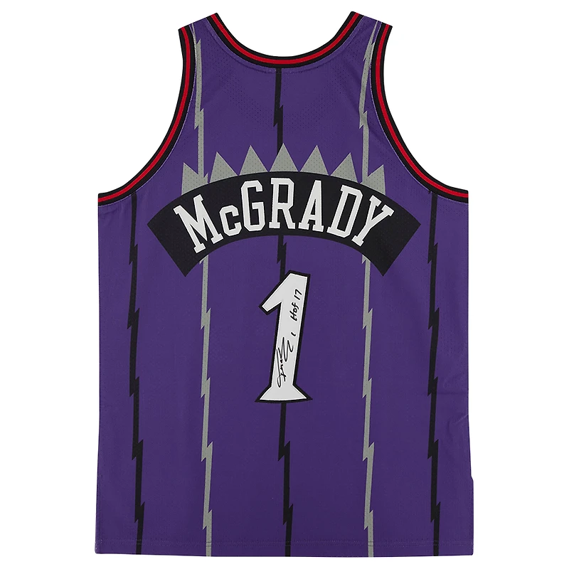 Tracy McGrady Purple Toronto Raptors Autographed Mitchell & Ness 1998 Authentic Jersey with "HOF 17" Inscription