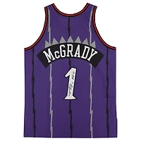 Tracy McGrady Purple Toronto Raptors Autographed Mitchell & Ness 1998 Authentic Jersey with "HOF 17" Inscription