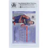 Carte de recrue numéro 10 authentifiée du club du stade Topps 1997-98 de Tracy McGrady des Toronto Raptors