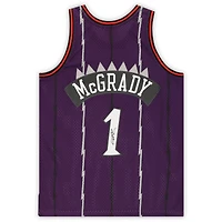 Maillot Swingman violet autographié par Tracy McGrady des Toronto Raptors Mitchell & Ness