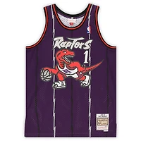 Tracy McGrady Toronto Raptors Autographed Purple Mitchell & Ness Swingman Jersey