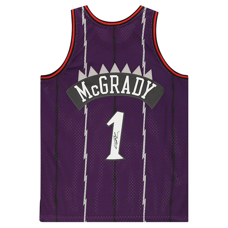Tracy McGrady Toronto Raptors Autographed Purple Mitchell & Ness Swingman Jersey