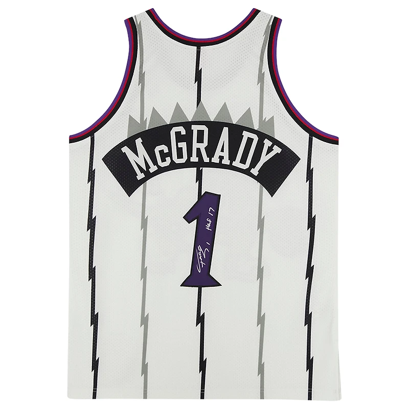 Tracy McGrady Toronto Raptors Autographed Mitchell & Ness 1998 Authentic Jersey with "HOF 17" Inscription