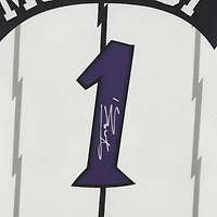 Maillot authentique autographié Mitchell & Ness 1998 des Toronto Raptors par Tracy McGrady White