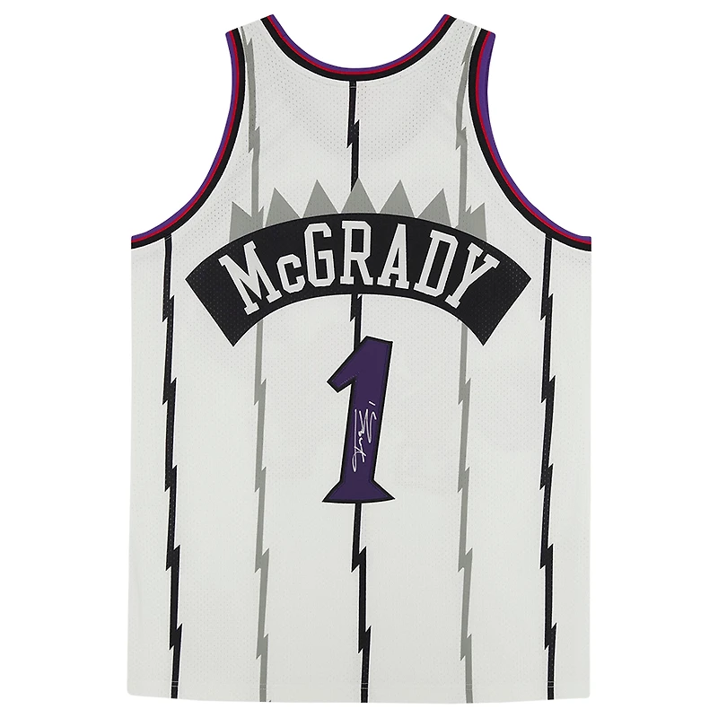 Tracy McGrady White Toronto Raptors Autographed Mitchell & Ness 1998 Authentic Jersey
