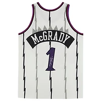 Tracy McGrady White Toronto Raptors Autographed Mitchell & Ness 1998 Authentic Jersey