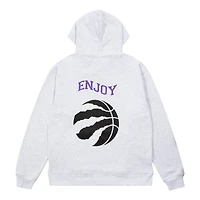Unisex Enjoy Basketball x Toronto Raptors Heather Gray Hoop Enthusiast Capsule Collection Pullover Hoodie