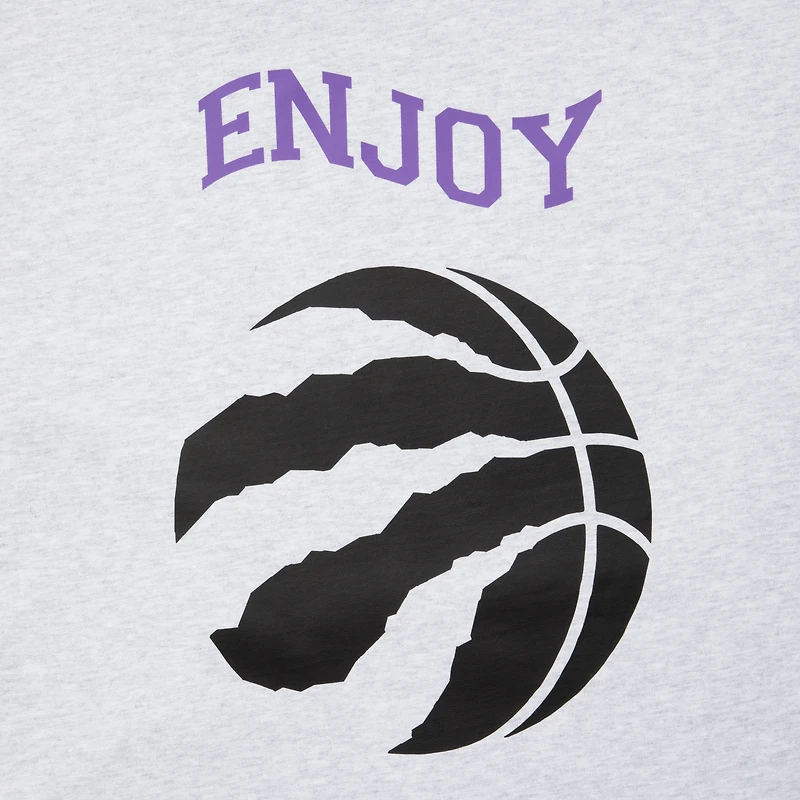 Unisex Enjoy Basketball x Toronto Raptors Heather Gray Hoop Enthusiast Capsule Collection Pullover Hoodie