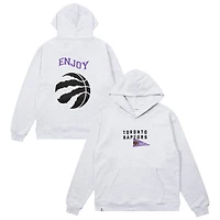 Unisex Enjoy Basketball x Toronto Raptors Heather Gray Hoop Enthusiast Capsule Collection Pullover Hoodie