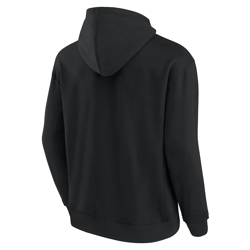Sweat à capuche unisexe Fanatics Black Toronto Raptors Elements en polaire super douce