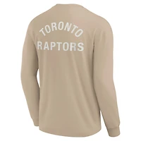 T-shirt unisexe Fanatics kaki Toronto Raptors Elements super doux à manches longues