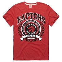 T-shirt unisexe en mélange de trois matières, hommage à l'écusson rouge des Raptors Toronto