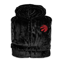 Unisex ISlide Black Toronto Raptors Phantom Hoodie Robe & Mantra Slide Sandals Bundle