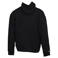 Unisex Mitchell & Ness Black Toronto Raptors Hardwood Classics Stain Glass Oversized Pullover Hoodie