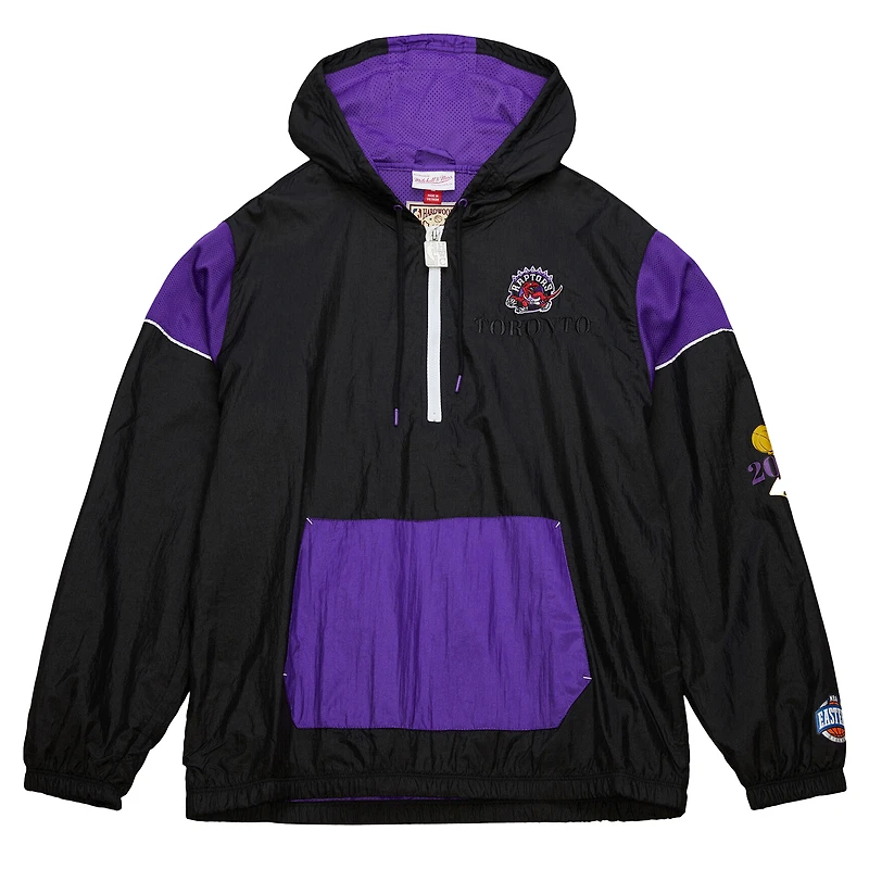 Unisex Mitchell & Ness  Black Toronto Raptors Hardwood Classics Team OG 3.0 Anorak Half-Zip Windbreaker Jacket