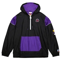 Unisex Mitchell & Ness  Black Toronto Raptors Hardwood Classics Team OG 3.0 Anorak Half-Zip Windbreaker Jacket