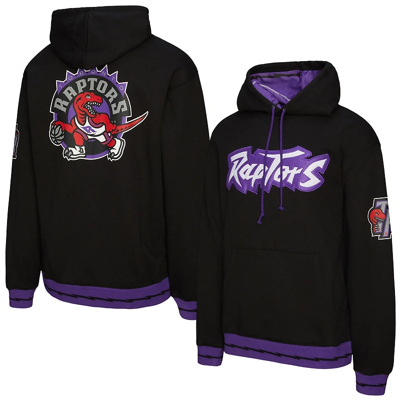 Unisex Mitchell & Ness Black Toronto Raptors Vintage Heavyweight Hoodie