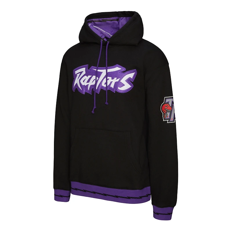 Unisex Mitchell & Ness Black Toronto Raptors Vintage Heavyweight Hoodie