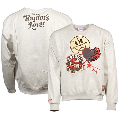 Chandail unisexe Mitchell & Ness Oatmeal Toronto Raptors Canadian Bacon Hardwood Classics