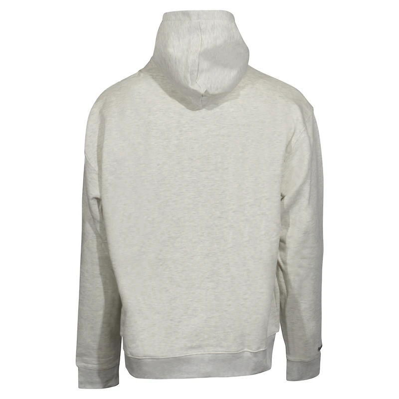 Unisex Mitchell & Ness Oatmeal Toronto Raptors Hardwood Classics Oversized Swag Pullover Hoodie