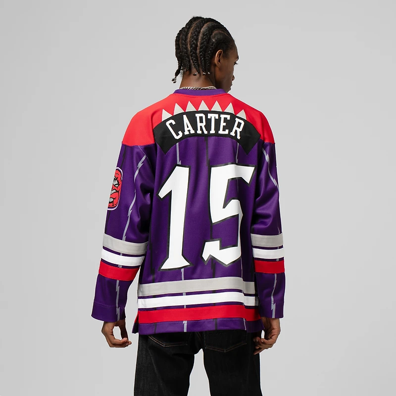 Maillot de hockey unisexe Mitchell & Ness Vince Carter violet des Toronto Raptors Maxxed Out Fashion